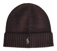 Signature Pony Wool Beanie - Brown One Size