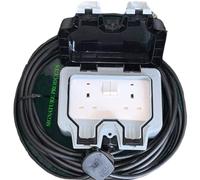 SIGNATURE PRODUCTS Outdoor Garden Extension Lead Socket IP66 Rated 1m to 25m Black Cable ALL LENGTHS (15M)