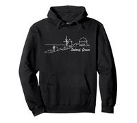 Signature Santorini Island Skyline - Greece Souvenir Pullover Hoodie