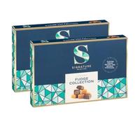 Signature Selection Luxury Fudge Collection - Pack of 2 - Complete With an Assortment of Different Flavoured Fudge Including; Clotted Cream, Sea Salt, and Belgian Chocolate