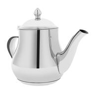 Signature Stainless Steel Teapot with Precise Pouring Spout and Lid, Silver