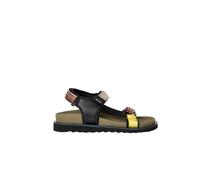 Signature Stripe Sandals with Velcro Straps- male- Paul Smith- Flat Sandals- Black- 10 UK- Shoes 10 UK