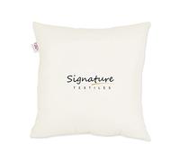 Signature Textile® Duck Feather New White Cushion Pad Inner Stuffer Pillow Insert Square 100% Cotton Down Proof Cover 14" x 14" 35cm x 35cm Pack Of 1
