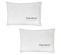 Signature Textile® Handmade Hollow Fiber Oblong/Rectangular Cushion Pads Hotel Quality Natural Pillow Soft Inserts Fillers 14"x14" Pack Of 2