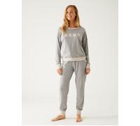 Signature Top and Jogger Pyjama Set DKNY Grey S
