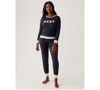 Signature Top and Jogger Pyjama Set DKNY Navy S