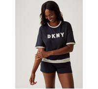 Signature Top and Jogger Short Pyjama Set DKNY Navy XS