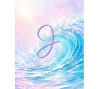 Signature Waves Initial J Notebook: Personalized Lined Journal with Elegant Monogram Cover for Notes, Journaling, School, and Gifts 8.5” x 11” (The Signature Wave Collection)