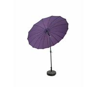 Signature Weave 2.7M Shanghai Parasol Sun Shade Umbrella With Tilt Purple Canopy