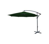 Signature Weave 3 X 3M Square Cantilever Parasol Sun Shade Umbrella Green Canopy