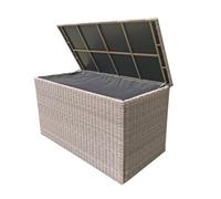Signature Weave Alexandra Wicker Large Cushion Box Garden Storage Chest Grey