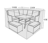 Signature Weave Mia Alex Corner Sofa Table Furniture Set Cover 210X210X95Cm