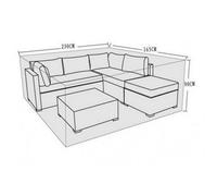 Signature Weave Savannah Corner Sofa Table Furniture Set Cover 230 X 165 X 80 Cm