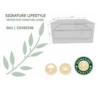 Signature Weave Venus Rectangular Coffee Table Fire Pit Outdoor Furniture Cover