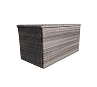 Signature Weave Wicker Medium Cushion Box Garden Storage Chest Cabinet Grey