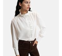 Signatures Charlene Shirt with Victorian Collar White
