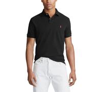 Signatures Cotton Pique Polo Shirt in Custom Fit Black