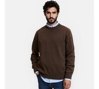 Signatures Eliot Lambswool Crew Neck Jumper Brown Marl