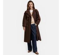 Signatures Emile Long Trench Coat chocolate brown