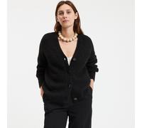 Signatures Gildas Cardigan with V-Neck in Alpaca Mix Black