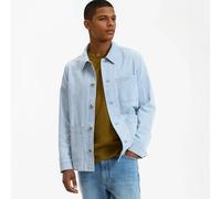 Signatures Hector Striped Utility Denim Jacket Blue Striped/White