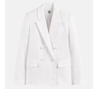 Signatures Iseult Oversize Double-Breasted Blazer White