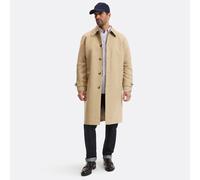 Signatures Mathias Straight-Cut Buttoned Trench Coat beige