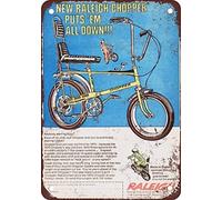 SIGNCHAT 1970 Raleigh Chopper Bicycle Vintage Look Reproduction Metal Tin Sign 8X12 Inches