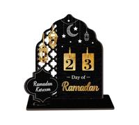 Signe De Calendrier Noël - Décoration | 7.4 Pouces Outil | Compte À Rebours En Bois Aux Motifs Complexes, Sculpture Traditionnelle Pour Meuble De Chevet Et Salon, De Saison