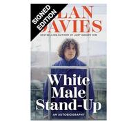 SIGNED Alan Davies Book White Male Stand-Up & Certificate of Authenticity Memorabilia Autograph Auto
