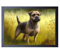 Signed by the Stars Border Terrier Fine Art Print, PRINT ONLY 29.7cm x 21cm, Living Room Wall Art