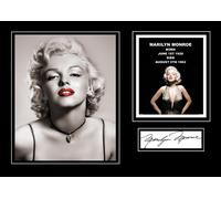 SIGNED BY THE STARS MARILYN MONROE AUTOGRAPHED PHOTO 12 X 8 PRINT WALL ART PRINT
