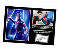 SIGNED BY THE STARS TOM HOLLAND SPIDERMAN AVENGERS AUTOGRAPHED ART PRINT