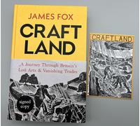 SIGNED - Craftland By James Fox New 1st Edition Hardback FREE PHOTOCARD & PIN