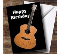 Signed Guitar Funny Personalised Birthday Card | Birthday Card | Funny Joke Spoof Birthday Card