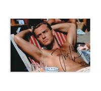 Signed Jude Law Canvas Poster Wall Art Decor Print Picture Paintings for Living Room Bedroom Decoration 16x24inch(40x60cm)