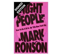 SIGNED Mark Ronson Book Night People -How To Be A DJ In 90s New York City Exclusive Edition & Certificate of Authenticity Memorabilia Autograph Auto