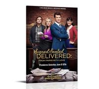 Signed, Sealed, Delivered From Paris with Love Poster Romantic Moive Canvas Wall Art Printing For Wall Decor16x24inch(40x60cm) Frame-style-1