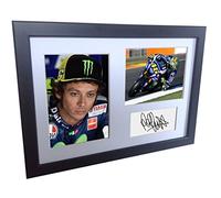 Signed Valentino Rossi Autographed Photograph Photo Picture Frame Memorabilia A4