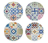 Signes Grimalt By Sigris - Hydraulic Coasters Pack of 4 Kitchen | Multicoloured Coasters - 0 x 10 x 10 cm