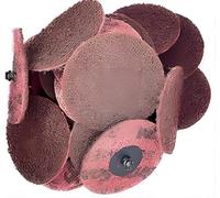 SIGNI 25pcs 3 inch Medium Abrasive Non Woven Nylon Quick Change Surface Conditioning Disc for Finishing Cleaning Deburring Lapping with R-Type for Rust Paint Removal (Maroon Medium, 3 inch)