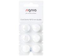 signia Click Dome 10/12 mm Double For RIC Hearing Aids - 6 Domes Each by Siemens