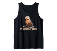 Significant Otter Pun Cute River Animal Couple Humor Art Tank Top