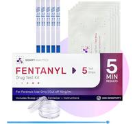 Signify Analytics Fentanyl Test Kit for Pills, Powders, and Liquids | Includes 5 Fentanyl Test Strips | Fentanyl Test Strips for Drug Testing | Fentanyl Testing Strips for Pills, Powders, and Liquids