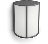 Signify Philips myGarden Stock LED Outdoor Wall Light [Anthracite] 1 x 6 W Integrated LED Light. For Garden and Patio Lighting,Anthracite Grey,164649316
