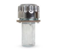 Signite Flange Type Breathers Cap 25CFM/720 LPM, Breather Tank Oil Cap, Hydraulic Cylinder Vent Breather Cap for Hydraulic Reservoir Tank with 40 Micron Filtration 6 Hole Chrome Steel Alloy (FSB-25)