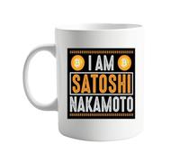 signkitsuk I Am Satoshi Nakamoto 11 oz Mug - Funny Bitcoin Founder Gift - Cryptocurrency Enthusiast Coffee Mug - Blockchain Humor, Crypto Lover Meme Cup