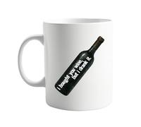 signkitsuk I Bought You Wine But I Drank It Mug - Funny Sarcastic Coffee Cup - 11oz Ceramic Mug - Humorous Gift for Friends, Coworkers, Wine Lovers or Family