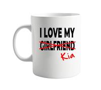 signkitsuk I Love My Girlfriend x Kia 11oz Coffee Cup, Funny and Sarcastic Gift, Humorous Present for Boyfriend or Girlfriend, Cute Relationship Mug, Quirky Couples Mug for Everyday Use