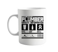 signkitsuk Plumber Sarcastic Coffee Mug for Plumbers, Plumbing Professionals, Handymen, DIY Enthusiasts - 11oz Ceramic Cup - Great Gift for Birthdays, Holidays, or Just Because